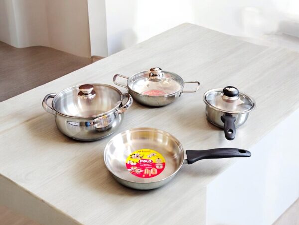 Poloplus Platinum Series-7 Pieces Cookware Set - Image 3