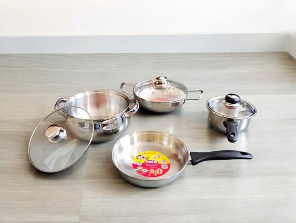 Poloplus Platinum Series-7 Pieces Cookware Set