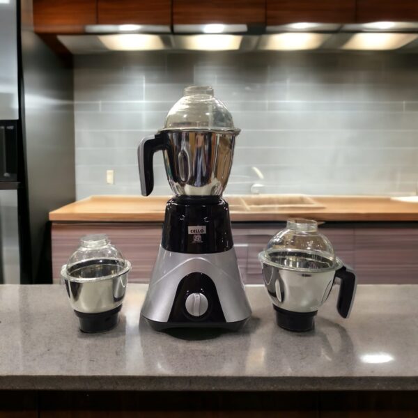 Cello Mega 3 Stainless Steel Jar Electric Mixer Grinder 750W