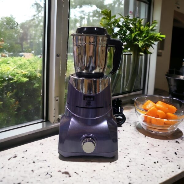Cello Roma-3M Stainless Steel 3 Jar Electric Mixer Grinder 550W | Purple - Image 2