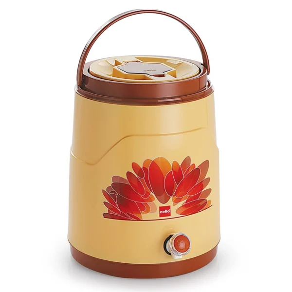 Cello Fountain Plastic PU Insulated Water Jug, 20 Liter | Leak Proof Thermos | Leak Resistant