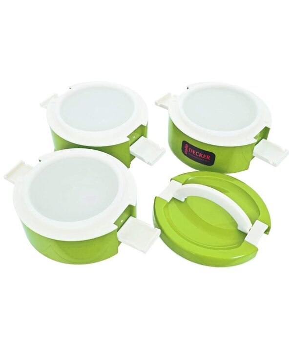 Cello Decker 2 Pieces Lunch Set - Insulated Tiffin & Water Bottle | 3 Layer Leak Proof Tiffin Box - Image 3
