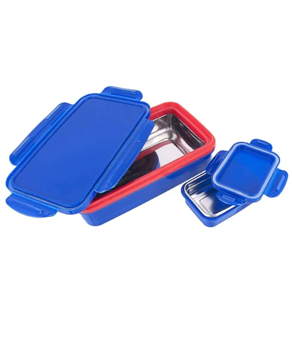 Cello HI-Lunch Big Deluxe Insulated Lunch Box | Kids Tiffin Box with Inner Steel and Stainless Steel Veg Box - Image 5