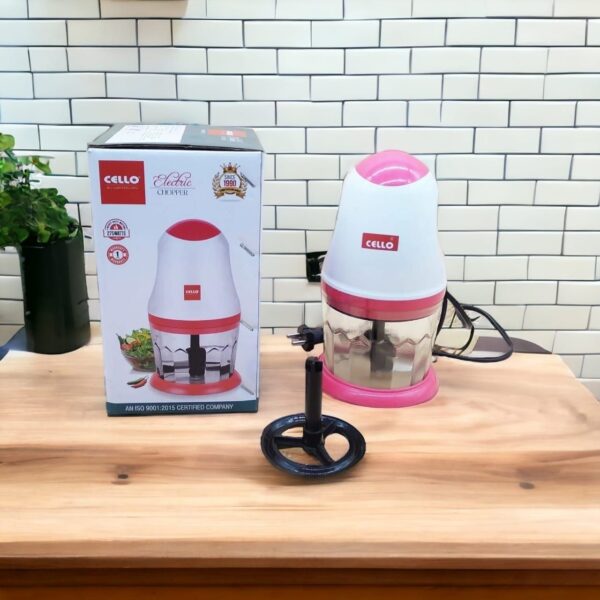 Cello Double Blade Electric Chopper With Stainless Steel Blade 275W - Image 4