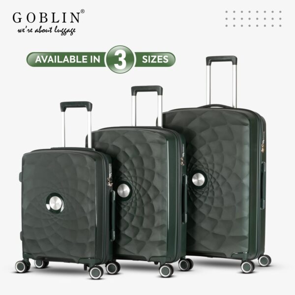 Goblin Hitter Luggage Bag with TSA Lock, Trolley Bags for Travel, Polypropylene Hard Sided 4 Wheels 360 Degree Wheeling Suitcase | 3 Years Warranty | 20 Inch | 55 CM - Image 6