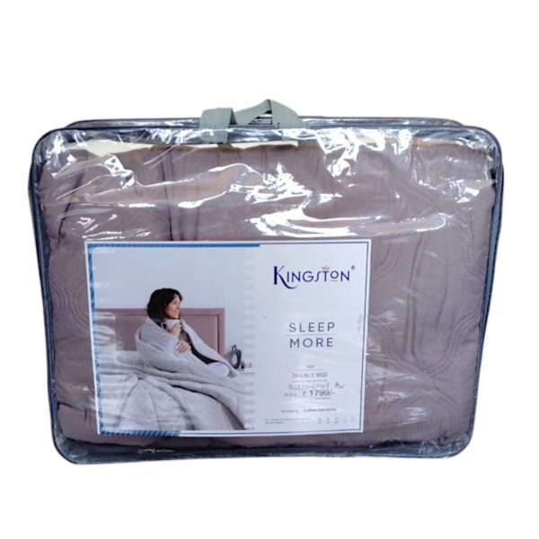 Kingston Sleep More Double Bed Dohar | Cozy, Light Weight & Breathable Fabric | Soft |  AC Dohar | - Image 4