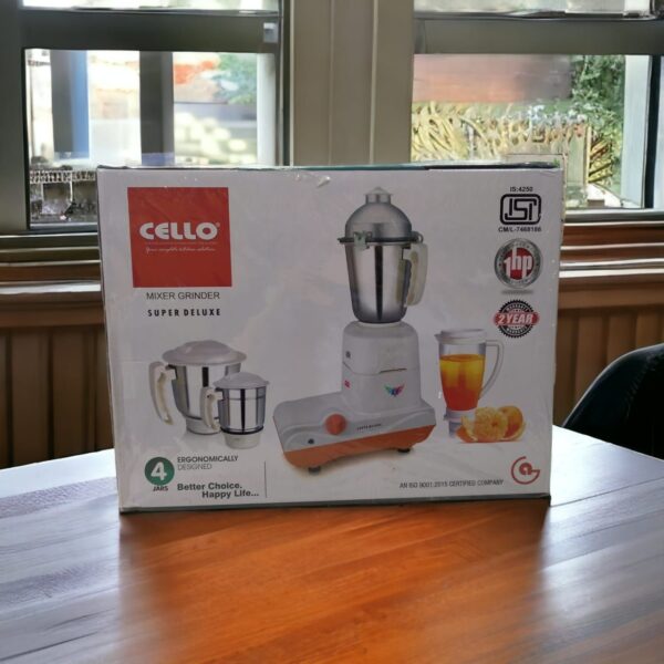 Cello Supremo Electric Juicer Mixer Grinder 750W | Stainless Steel Jar - Image 4