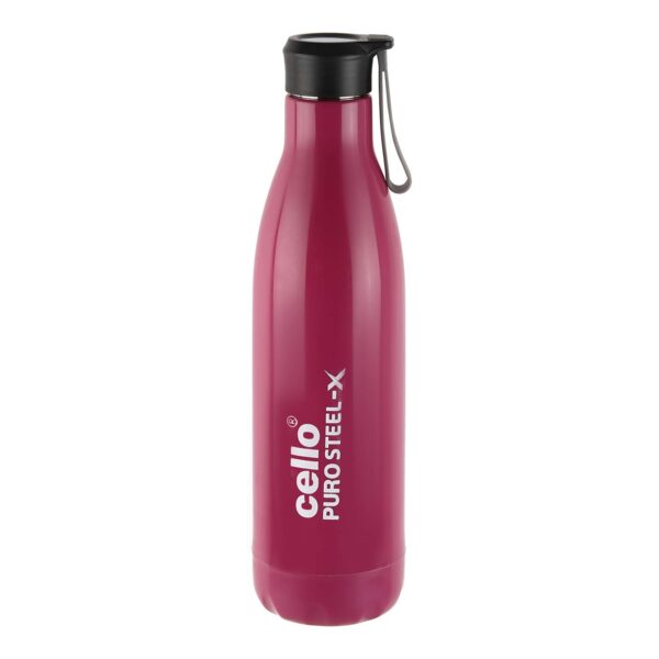 CELLO Puro Steel-X Rover 900ml Water Bottle with Inner Steel and Outer Plastic | Leak Proof Insulated Water Bottle