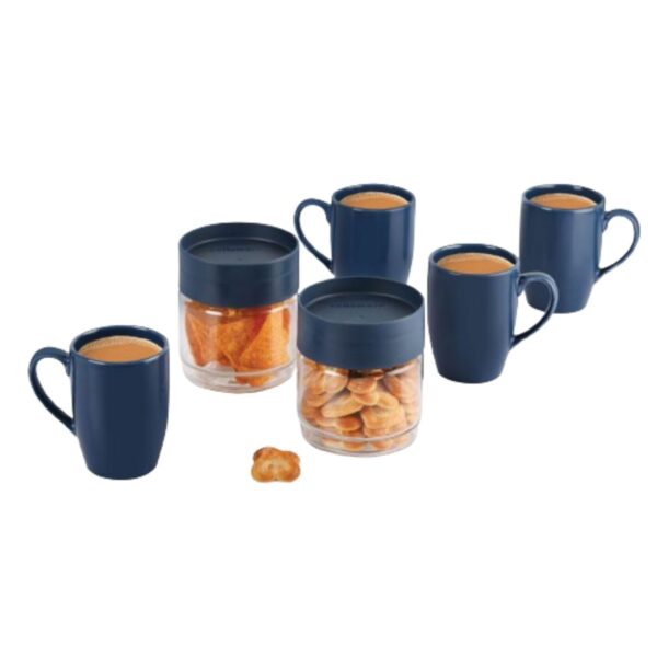 CELLO Midori Gift Set | Storage Jar With Stylish Tea/Coffee Mugs Combo - Image 2