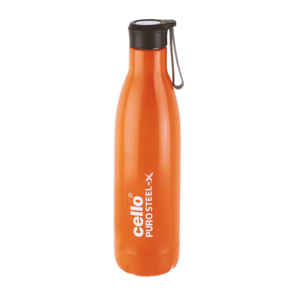 CELLO Puro Steel-X Rover 600ml Water Bottle with Inner Steel and Outer Plastic | Leak Proof Insulated Water Bottle - Image 7