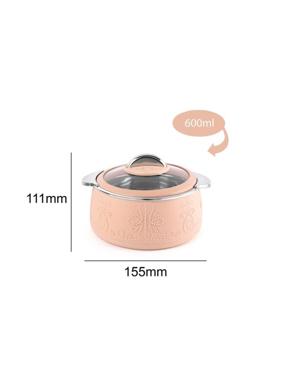 Cello Royale 3 Pieces Stainless Steel Insulated Casserole Set (600+1100+1600ML) | Hot Pot Combo - Image 3