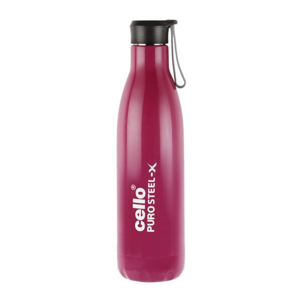 CELLO Puro Steel-X Rover 900ml Water Bottle with Inner Steel and Outer Plastic | Leak Proof Insulated Water Bottle - Image 9