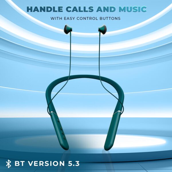 Lapcare Wooband 108 Wireless in Ear Bluetooth V5.3 Neckband with Upto 20Hrs Playtime - Image 2