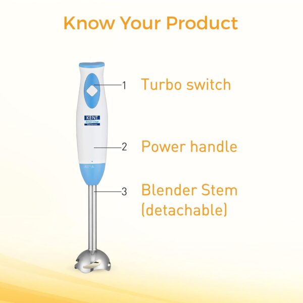 Kent Ezzy Electric Hand Blender 300W (16100) - Image 4