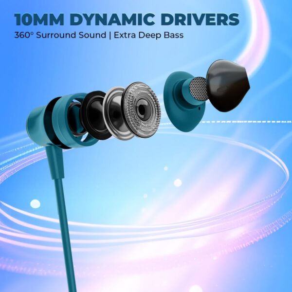 Lapcare Wooband 108 Wireless in Ear Bluetooth V5.3 Neckband with Upto 20Hrs Playtime - Image 5