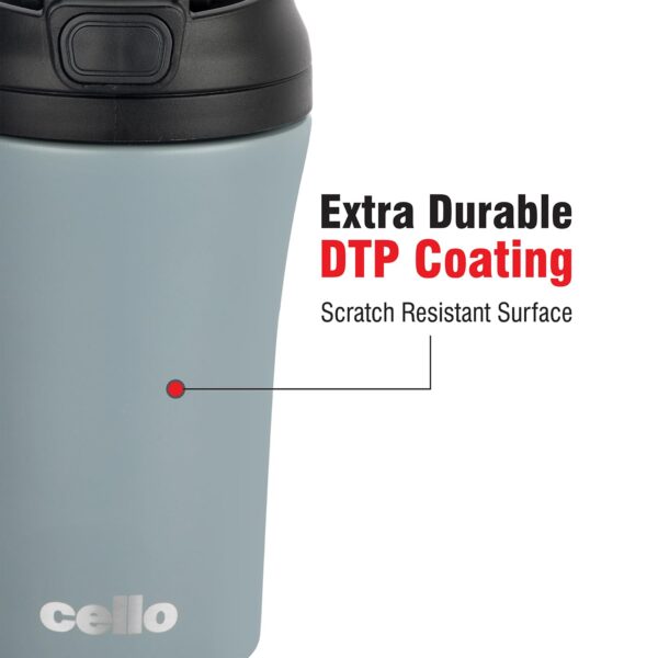 Cello Duro Tuff Stainless Steel Vacuum Insulated Coffee Mate Travel Flask 550ml | Coffee Mug | Hot Or Cold | Leak Proof | Inner Copper Coating - Image 6