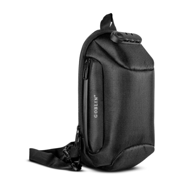 Goblin Tigris Chest Bag | Crossbody Bag For Men and Women | Unisex Shoulder Bag | Travel Bag | Adjustable Shoulder Strap For Boy | Daypack | USB Port and Anti-Theft Number Lock