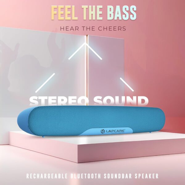LAPCARE Musi Bar VI Bluetooth Speaker 5.3 Soundbar with 16W RMS with Dynamic Drivers |Stereo Sound - Image 4