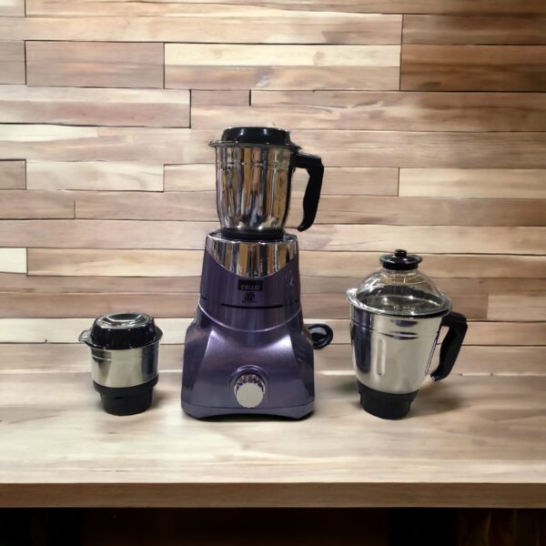Cello Roma-3M Stainless Steel 3 Jar Electric Mixer Grinder 550W | Purple