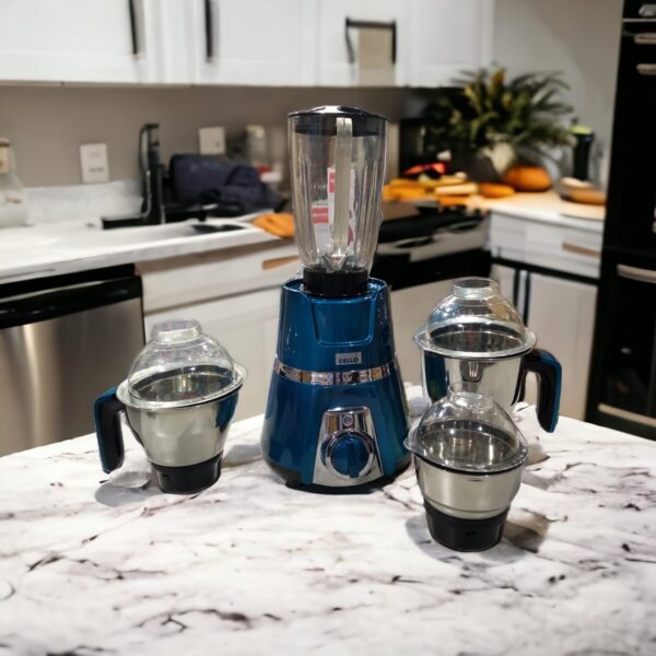 Cello Satellite -4M Stainless Steel Jar Electric Mixer Grinder 1000W | 4 Jar