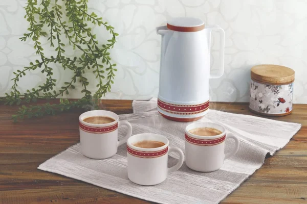 Cello Zarah Platini Nexus 7 Pieces Coffee Set (1pc Carafe + 6pc Tea/Coffee Mugs) - Image 2