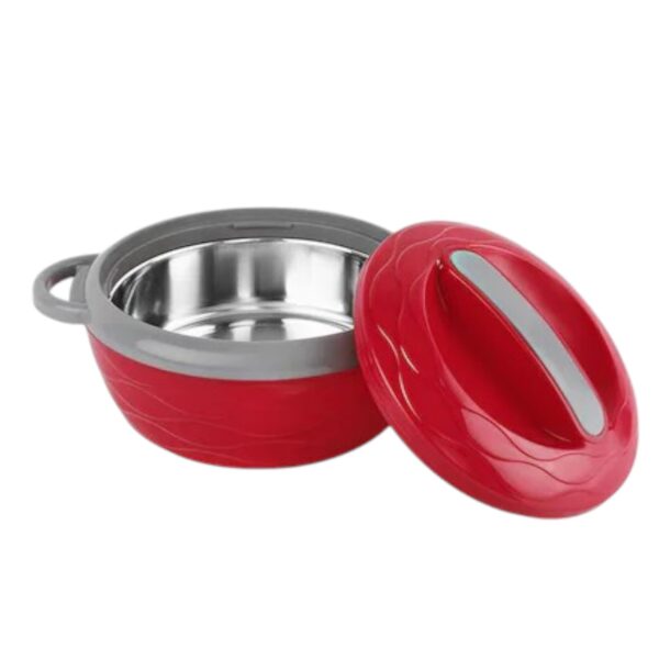 Cello Hot Flavour Insulated Hot Pot - 1500ml | Inner Stainless Steel Casserole | Roti Server | Maroon | Leak Proof - Image 2