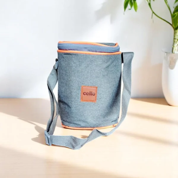 Cello Glassware Fit & Fresh Royale 3 Square Container Lunch Box With Jacket 320ml - Image 2