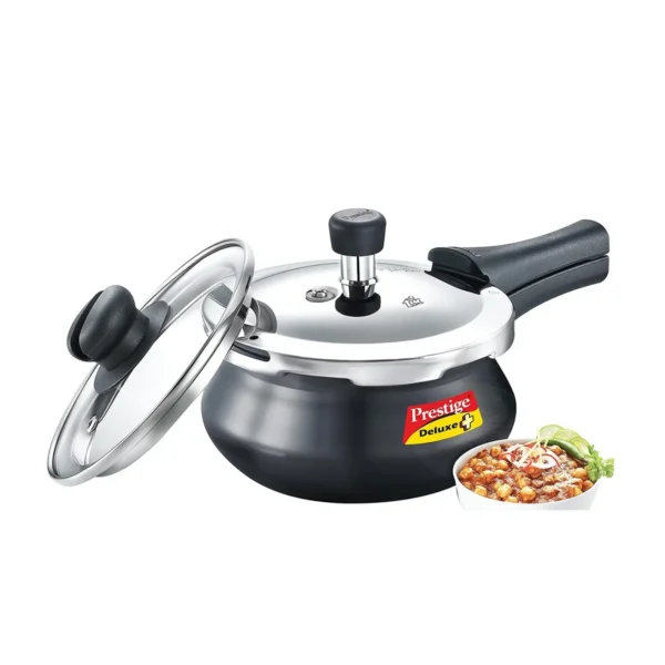 Prestige Deluxe Duo Plus Induction Base Aluminium Pressure Cooker - 2 Ltr