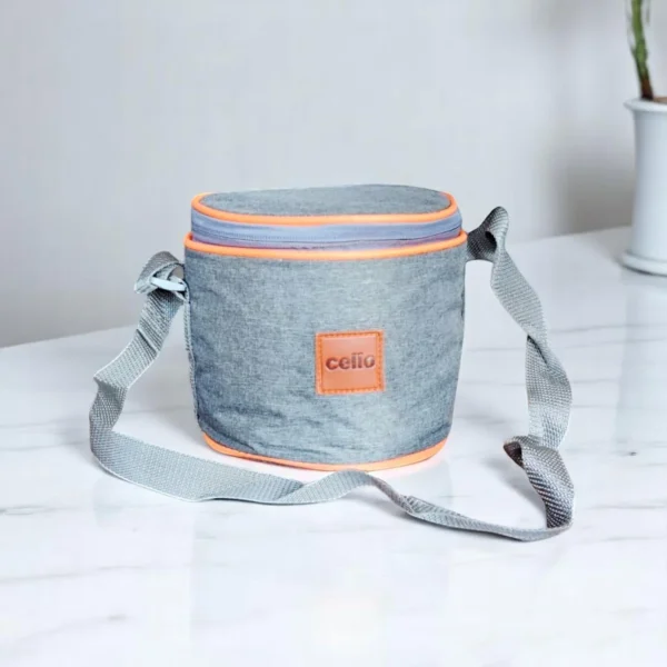 Cello Fit & Fresh Royale 2 Round Glass Container Lunch Box 400ml - Image 2