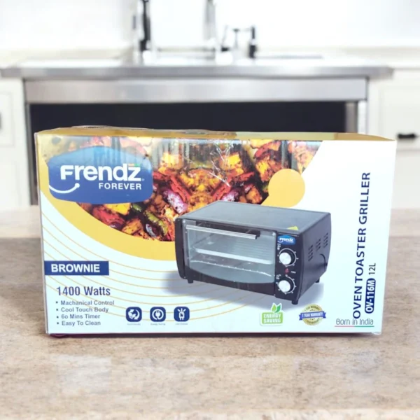 Frendz Brownie 1400W Electric Oven Toaster Griller (OTG) 12 Liter (OV-116M) | Heat Resistant - Image 5