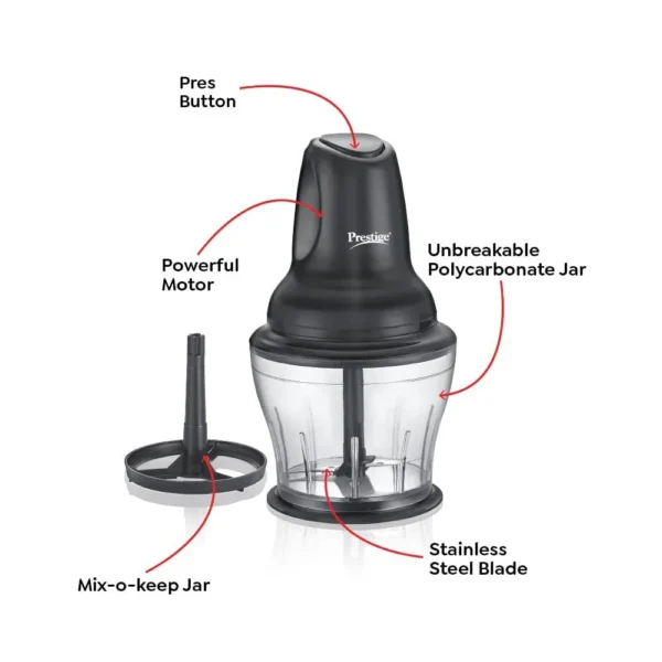 Prestige PEC 4.0 Multi-Purpose Electric Vegetable & Fruit Chopper 250W - Image 5
