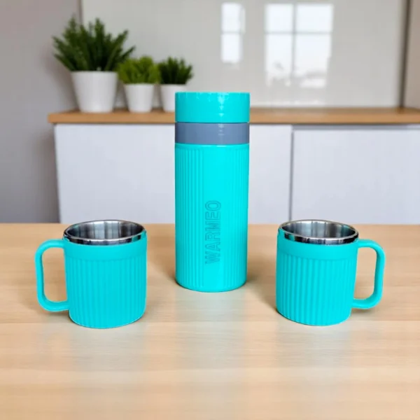 Warmeo Sunny 3 Pieces Gift Set (1pc Vacuum Flask + 2pc Mug)