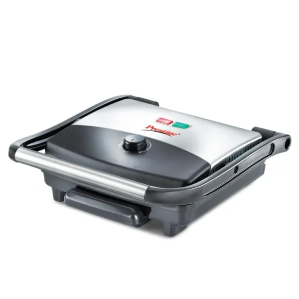Prestige PEG 1.0 Electric Griller Machine 1500W with Detachable Oil Collector Sandwich Maker