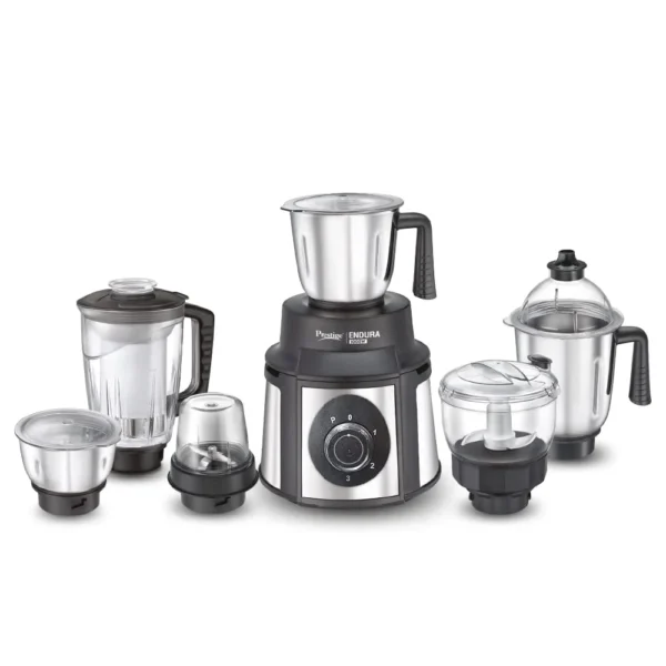 Prestige Endura 1000W Electric Mixer Grinder With Juicer Jar | 6 Jars