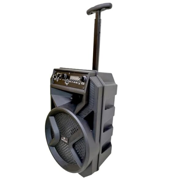 Lapcare LAPSONIC V 15W Wireless Bluetooth Trolley Speaker with RGB Light | Karaoke | High Bass | LTS- 615 | With Wheels - Image 2