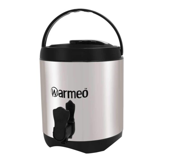 WARMEO Chiller Stainless Steel Insulated Water Jug 6000ml | Silver | Hot Or Cold Thermos