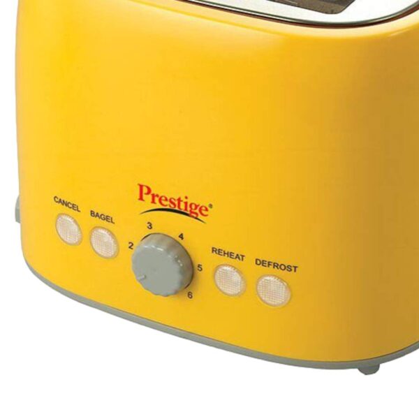Prestige Electric Pop-up Toaster Machine, Yellow 850-Watt (PPTPKY) - Image 2