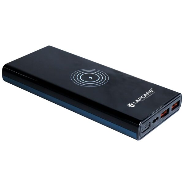 Lapcare Mult I 10000mAh Fast Charging Power Bank LPB-453 (Black+Blue)	| Dual USB + Type-C Port - Image 7