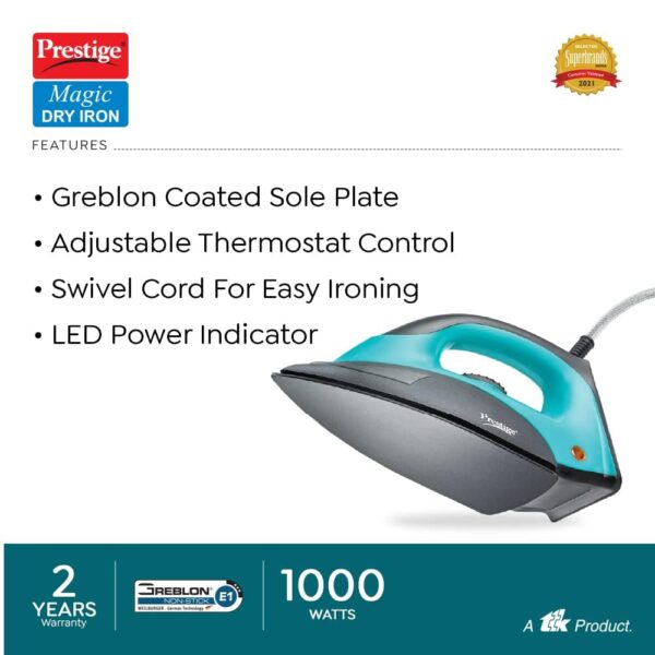 Prestige PDI-07 Magic Dry Iron - 1000W - Image 4