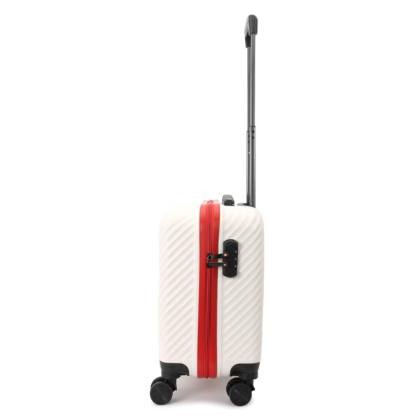 Swiss Military LTB-13 Sirius White Hard Top Travel Overnighter Bag | 8 Spinner Wheel Trolley Bag | White | Travel Suitcase - Image 9