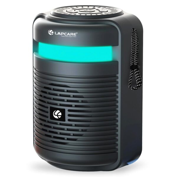 Lapcare Tiffin Portable 10W Wireless Bluetooth Speaker LBS-360 (Black) with 76mm Drivers, Loud Sound & Robust Bass, 10H Playtime, 1200mah Battery - Image 6
