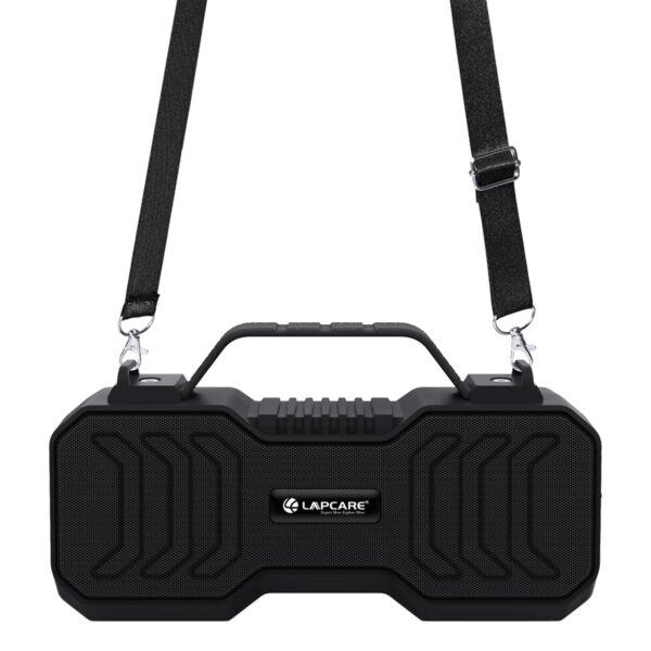 LAPCARE Gobeat 2 LBS-666 Wireless Bluetooth 14W Portable Speaker, 10 Hours Playtime, Powerful Bass, Hansfree Call, FM, Micro SD Option, Aux Port, Wireless Speaker - Black - Image 2