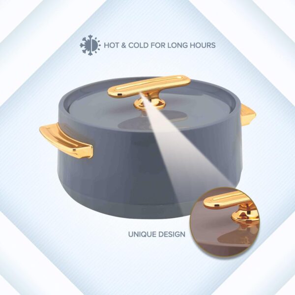 Warmeo Pearl 2 Pieces Inner Stainless Steel Insulated Casserole Set (2000ml, 2500ml) - Image 4