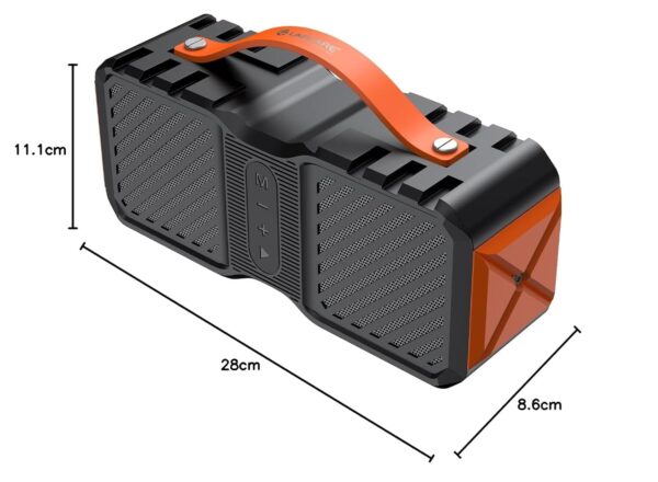 LAPCARE Storm LBS-999 Wireless Bluetooth 24 Watt Portable Speaker, 10 Hours Playtime, Micro SD Option, FM, Aux Port and in-Built Mic - Black - Image 6