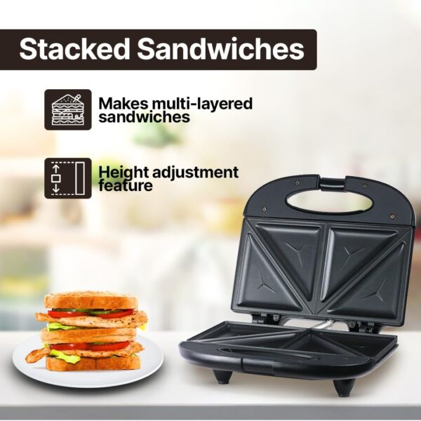 Prestige PSMFB 800 Watt Electric Sandwich Toaster with Fixed Plates - Image 4