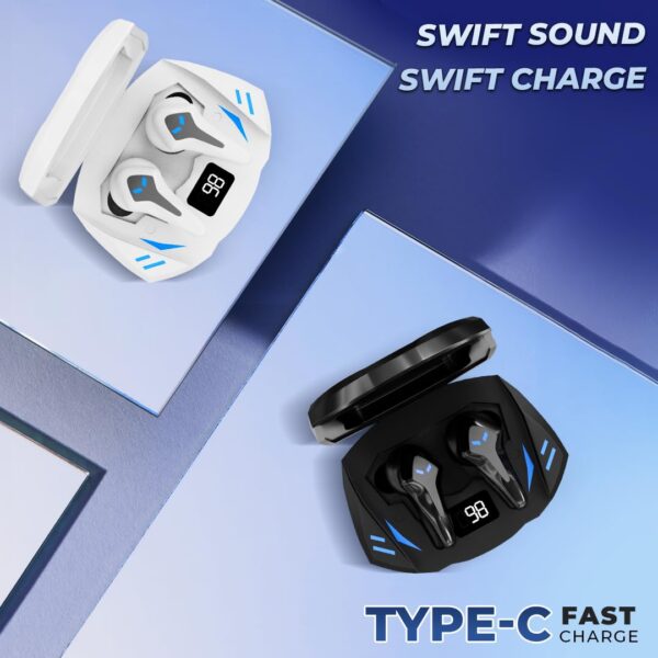 Lapcare Champ Series Wireless Bluetooth Probuds White (LBTB-234)	| Touch Controls Earbuds | Ipx5 Sweat & Water Resistant - Image 6