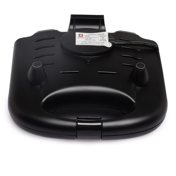 Swiss Military Club Class 2 Slice Electric Grill Sandwich Maker 800W | Nonstick Sandwich Machine - Image 4