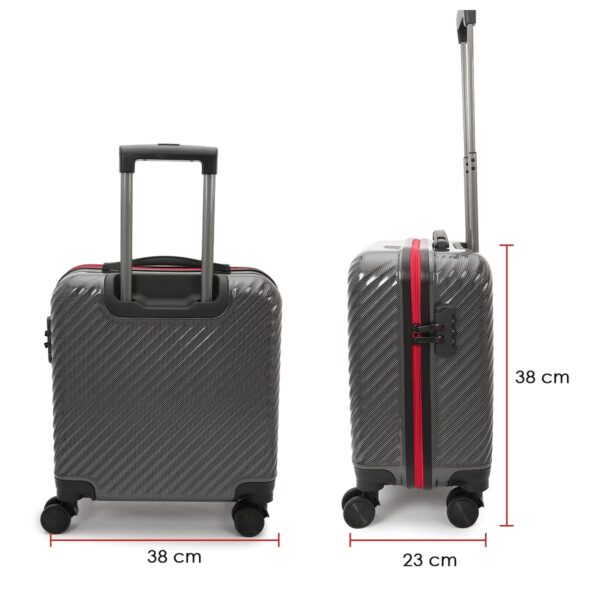Swiss Military Ember LTB8 Overnighter Hard Sided Cabin Plastic Trolley Bag - Image 4