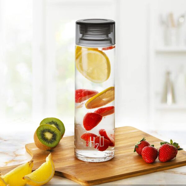Cello Fit & Fresh Majesty 3 Glass Round Container Lunch Box 400ml With Glass Water Bottle 500ml - Image 4