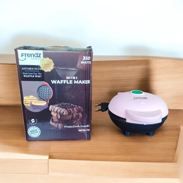 Frendz Electric Mini Waffle Maker Machine 350W (MFW-445) - Image 5